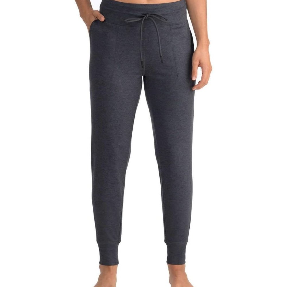 NWoT 2x Lole Womens Drawstring Ribbed Cuff Jogger Heather Gray Size XL $50 4D103